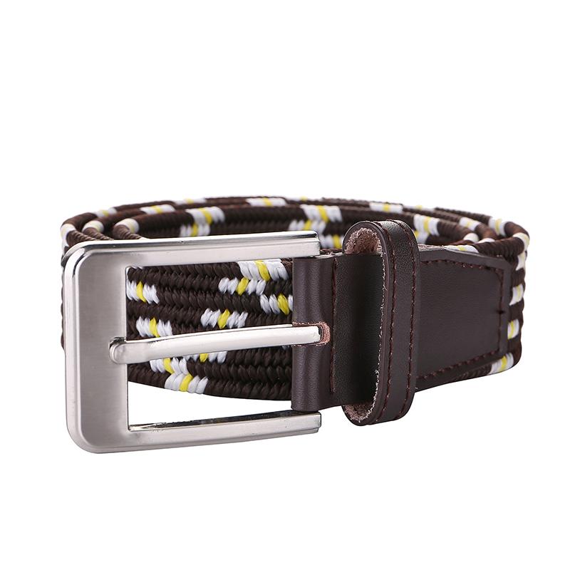 Mens Elastic Braided Webbing Golf Belt